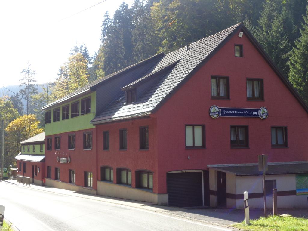 Gasthof Thomas Müntzer Steinheid Exterior foto
